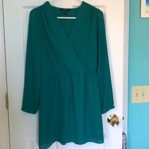 Vibrant Blue Green Dress